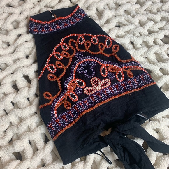 Free People GOA Tank/Crop Black - Picture 2 of 12